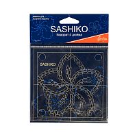 Шаблон для вышивки сашико  цветок сакуры ERS.002