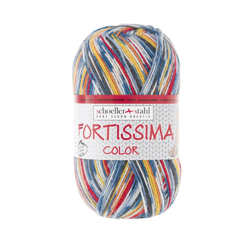 Пряжа Fortissima Socka 4-fach color 75% шерсть 25% полиамид 420 м 100 г Austermann 90028-2485 фото