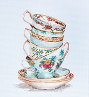 Набор для вышивания Бирюзовые чайные чашки