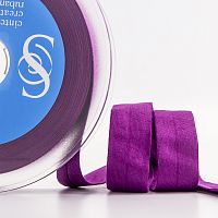 Косая бейка хлопок 20 мм 20 м цвет 39 фиолетовый Safisa 6598-20мм-39