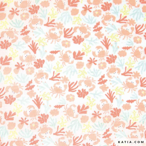 Фото ткань voile flowers print 100% хлопок 145 см 75 г м2 katia 2086.5 на сайте ArtPins.ru