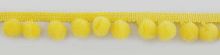 Тесьма с помпонами диаметр 10 мм цвет пастельно-желтый PASSAN PA-18-col.115