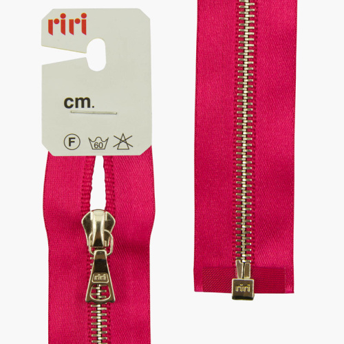 Купить Молния металл Ni разъёмная 1 замок на атласной тесьме 4 мм 70 см цвет 9407 малиновый фото