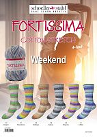 Пряжа Fortissima Cotton Stretch 4-Fach Weekend, 41% шерсть, 39% хлопок, 460 м, 100 г