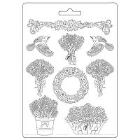 Форма для моделирования Provence garlands and bouquets  STAMPERIA K3PTA4527