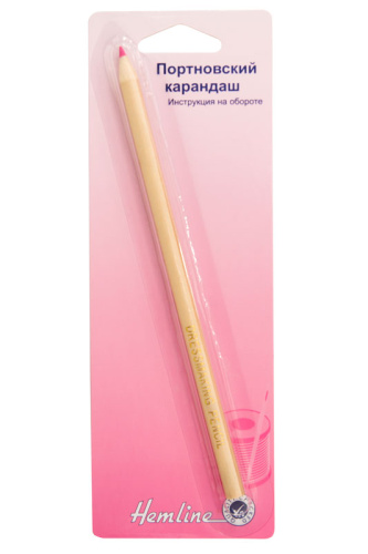 Фото карандаш портновский смываемый водой  розовый на сайте ArtPins.ru