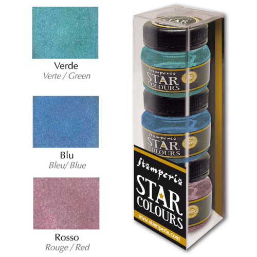 Набор акриловых красок металлик Star colours - KSTAR02 фото
