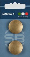 Пуговицы Sandra 2 шт на блистере медный CARD220