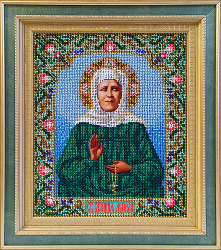 Икона Матрона Московская набор для вышивания бисером Galla Collection И073 смотреть фото