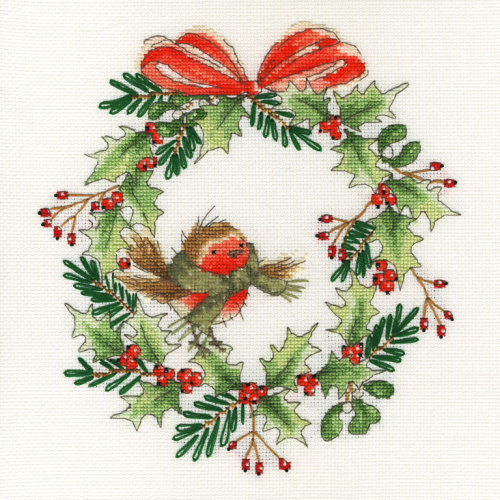 Набор для вышивания Robin Wreath Венок Робина Bothy Threads XX14 смотреть фото