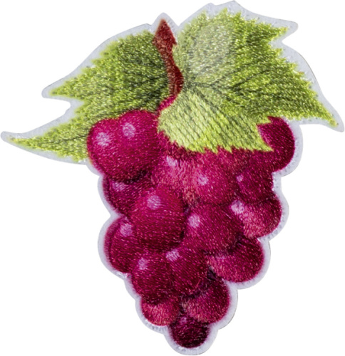 Фото термоаппликация красный виноград  hkm 43152 на сайте ArtPins.ru