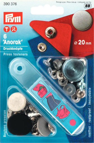 Кнопки Анорак с дизайном для тканей средней плотности латунь нержавеющие состаренного желез Prym 390376