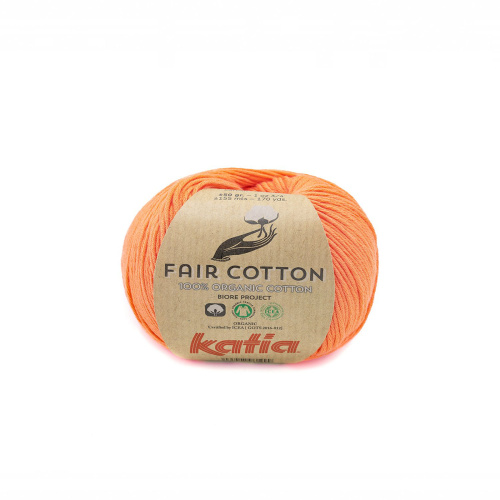 Пряжа Fair Cotton 100% хлопок 50 г 155 м KATIA 1018.43 фото