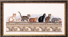 Набор для вышивания Кошки на стене OEHLENSCHLAGER 73-99104