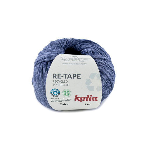 Пряжа Katia Re-Tape 52% полиэстер 48% хлопок 50 г 100 м 1182.204 фото