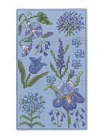 Набор для вышивания футляра для очков Spectacle Case Blue Flowers  Голубые цветы 8.5 х 16 см le boheur des dames 3249