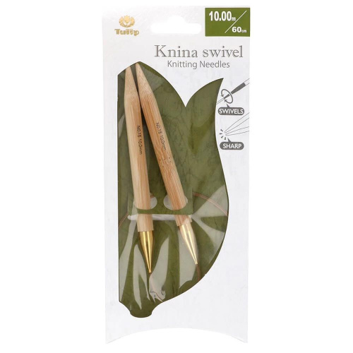 Спицы круговые Knina Swivel 10 мм 60 см бамбук натуральный Tulip KS-601000