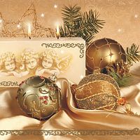 Салфетки - трехслойные Maki коллекция Рождественский обед - SLGW005802