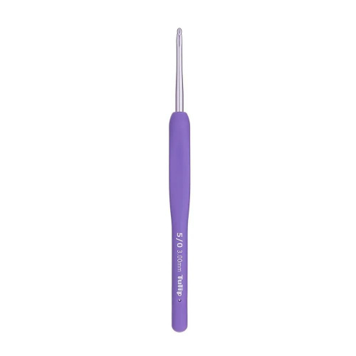 Крючок для вязания ETIMO Murasaki 3 мм алюминий пластик фиолетовый Tulip TEM-050e