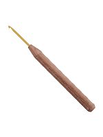 Крючок для вязания №2.5 16 см addiNature Walnut Gold с ручкой из грецкого ореха 588-2/2.5-16