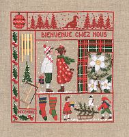 Набор для вышивания: BIENVENUE DECEMBRE  Добро пожаловать Декабрь  le boheur des dames 2661