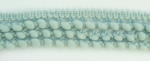 Фото тесьма с помпонами трехрядная голубовато-серая cmm sew & craft 6000/3/16 на сайте ArtPins.ru