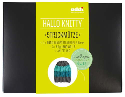 Купить Набор для вязания шапки Hello Knitty Strickmuetze  ADDI 930-2 дешево фото 2
