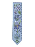 Набор для вышивания закладки Bookmark Blue Flowers  Голубые цветы 5 х 20 см le boheur des dames 4597