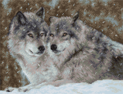 Набор для вышивания Два волка смотреть фото
