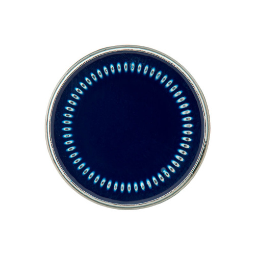 Пуговица на ножке размер 25 мм темно-синий серебристый Union Knopf by Prym U0453917025688201-12
