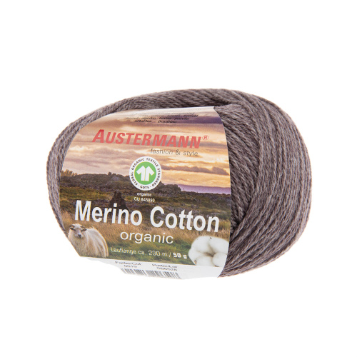 Пряжа Merino Cotton organic 55% шерсть 45% хлопок 50 г 230 м Austermann 98311-0019 фото