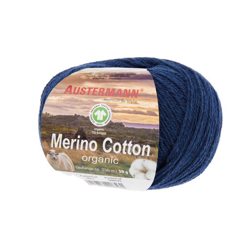 Пряжа Merino Cotton organic 55% шерсть 45% хлопок 50 г 230 м Austermann 98311-0022 фото