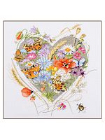 Набор для вышивания A Heart of Flowers   LANARTE PN-0212837
