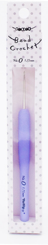Крючок для вязания бусинами с ручкой Bead Crochet 1.75 мм сталь пластик Tulip TB13-0e