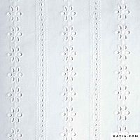 Ткань Grannie Embroidery White 100% хлопок 135 см 120 г м2 KATIA 2076.1