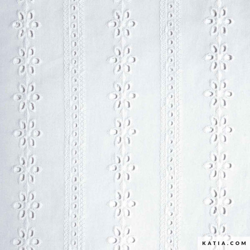 Фото ткань grannie embroidery white 100% хлопок 135 см 120 г м2 katia 2076.1 на сайте ArtPins.ru