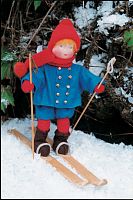 Набор для шитья вальдорфской куклы Маленький лыжник De Witte Engel A15500