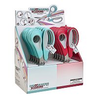 Ножницы портновские, 24 см, набор 12 шт в картонном прикассовом стенде