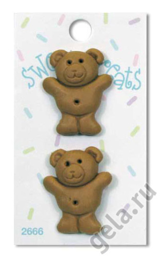Фото пуговицы печенье медвежонок тедди  blumenthal lansing 265002666 на сайте ArtPins.ru
