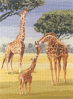 Набор для вышивания Жирафы HERITAGE PGGI1023E
