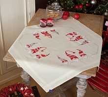 Набор для вышивания скатерти Рождественские гномы