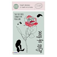 Набор прозрачных штампов Stamp Clear VEER & MOON Язык цветов: Роза