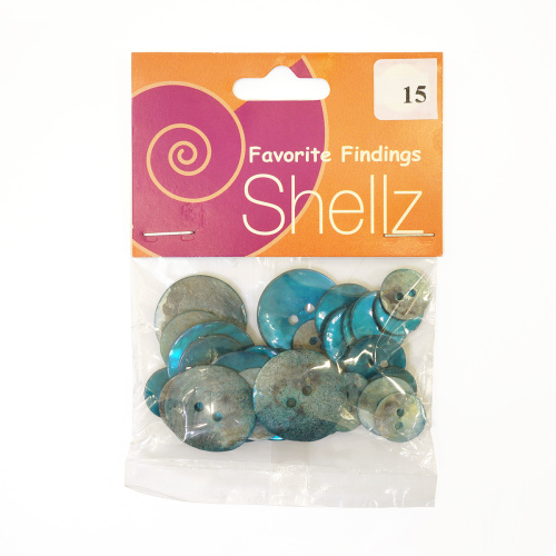 Фото пуговицы shellz agoya turquoise blumenthal lansing 1850 00015 на сайте ArtPins.ru