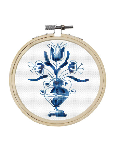 Набор для вышивания Весенние цветы канва лён 32 ct диаметр 15 см 3 дизайна THEA GOUVERNEUR 610 смотреть фото фото 4