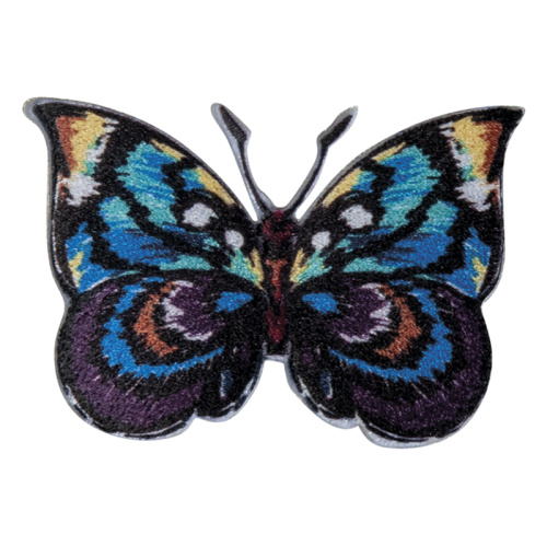 Фото термоаппликация бабочка сине-коричневая  hkm 39270 на сайте ArtPins.ru