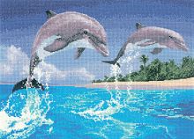Набор для вышивания Дельфины HERITAGE PGDO1084E