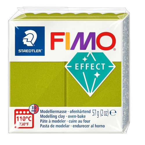 Полимерная глина FIMO Effect 57 г цвет зеленый металлик 8010-51 фото