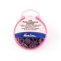 Кнопки пластиковые 12.4 мм цвет пурпурный Hemline 443.PURPLE