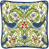 Набор для вышивания подушки Summer Bluebirds Tapestry Karen Tye Bentley Bothy Threads TKTB2