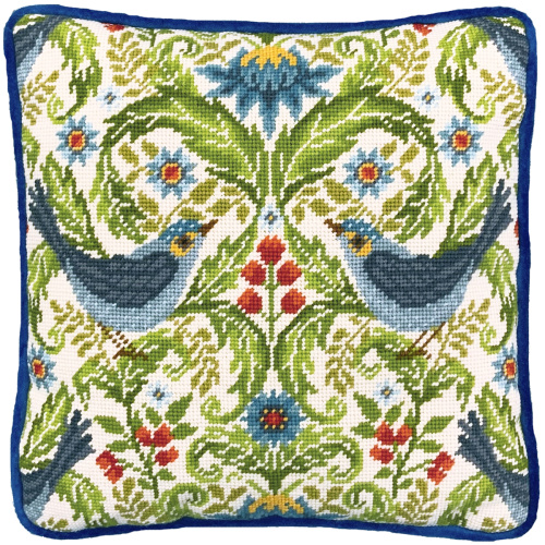 Набор для вышивания подушки Summer Bluebirds Tapestry Karen Tye Bentley Bothy Threads TKTB2 смотреть фото